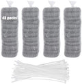Trampas de Pelusa para Lavadora 48 Piezas, Filtro de Malla de Acero Inoxidable con 48 Cables de Nylon para Atrapar Pelusa en Manguera - imagen 1