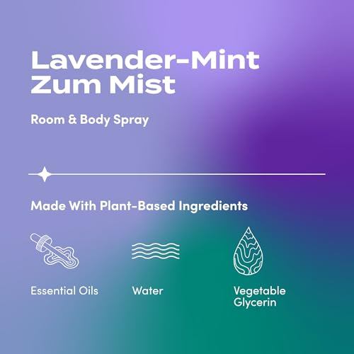 Spray Aromático Indigo Wild Zum Mist - Spray Natural para Cuerpo y Habitación - Aroma Lavanda-Menta - 4 fl oz - imagen 2