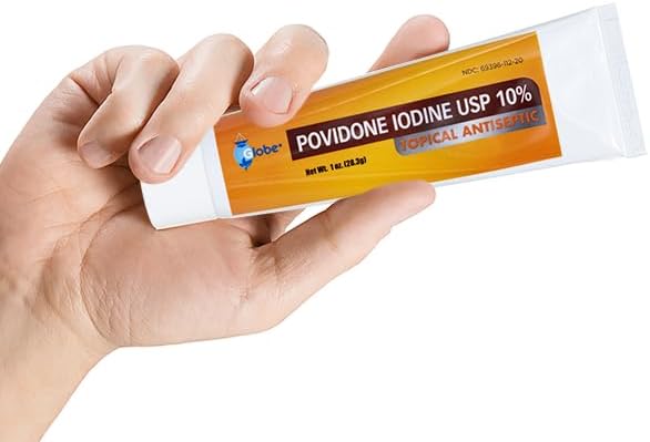 Pomada Antiséptica Povidona Yodada 10% (4 Piezas) 1 Oz para Cortes, Raspones y Quemaduras (Comparar con Betadine) - imagen 4
