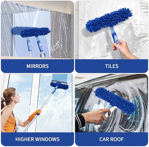 Kit Profesional de Limpiaparabrisas LOMIDA - Pólvora de Aluminio Ligera de 62, Herramienta de Limpieza 2 en 1 con Cabezal Flexible para - imagen 7