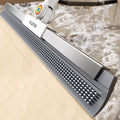 Squeegee para Piso de Concreto con Cabezal Rotatorio de 180° y Mango de 63, Ideal para Garaje, Piso Epóxico, Baño, Ducha y Eliminación de Pelo de - imagen 1