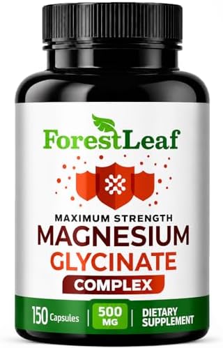 Complejo de Glicinato de Magnesio 500mg - Suplemento de Magnesio en Cápsulas para Sueño y Calma - No GMO, 3er Parte Verificado - 150 Pastillas para - imagen 1