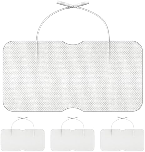 Parches TENS Grandes DOMAS para Alivio de Dolor Lumbar, Compatibles con TENS 7000 y Otros Dispositivos de 2.0mm, 4×8, Doble Conector, Reutilizables, - imagen 1