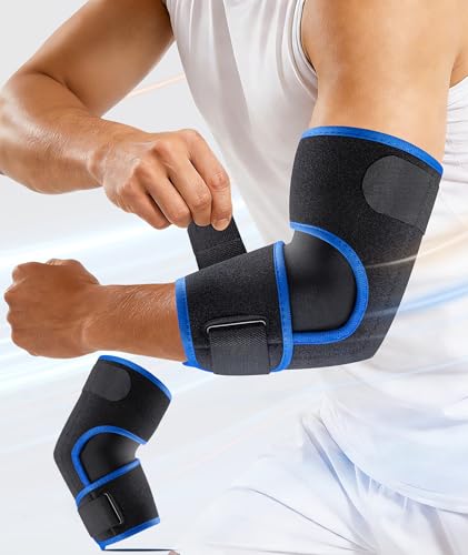 Faja de Codo OXYSAIKO para Epicondilitis y Tendinitis - Soporte Ajustable para Lesiones Deportivas, Bursitis y Alivio del Dolor en Hombres y Mujeres - imagen 1