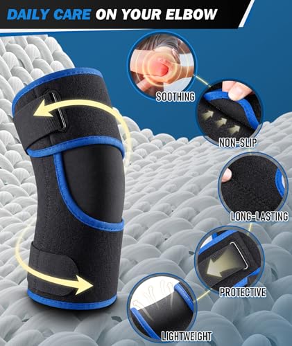 Faja de Codo OXYSAIKO para Epicondilitis y Tendinitis - Soporte Ajustable para Lesiones Deportivas, Bursitis y Alivio del Dolor en Hombres y Mujeres - imagen 4