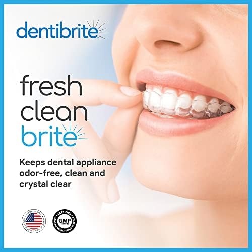 Limpiador de Cristales Dentibrite para Aparatos Dentales Removibles - Invisalign, Retenedores, Protectores, Dentaduras, Bandejas - Eliminador de - imagen 5
