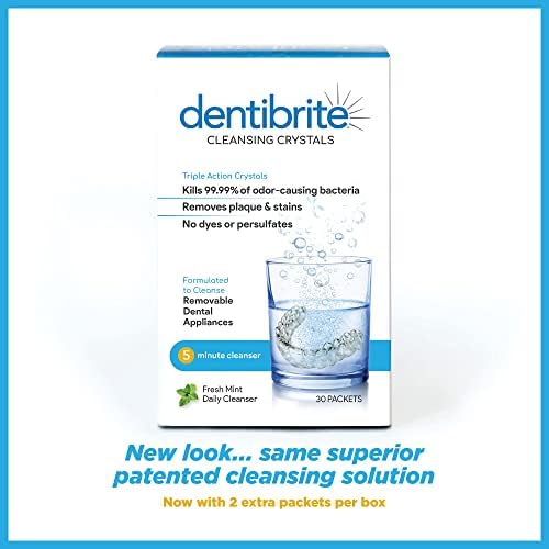 Limpiador de Cristales Dentibrite para Aparatos Dentales Removibles - Invisalign, Retenedores, Protectores, Dentaduras, Bandejas - Eliminador de - imagen 6