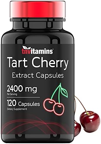 Cápsulas de Cereza Ácida (2400 MG - 120 Contenido) | Extracto de Cereza Montmorency | Antioxidantes, Antocianinas y Fitonutrientes | Ideal para - imagen 1