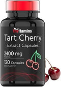 Cápsulas de Cereza Ácida (2400 MG - 120 Contenido) | Extracto de Cereza Montmorency | Antioxidantes, Antocianinas y Fitonutrientes | Ideal para - imagen 1