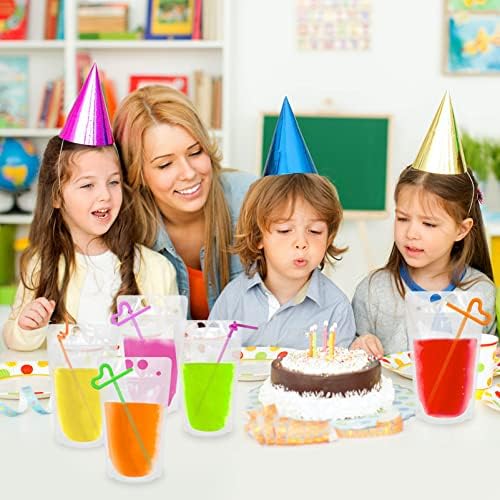Ozera 100 Pzs Bolsitas para Bebidas, 16 Oz Reutilizables para Jugos, Bolsas de Plástico Resistentes con 100 Popotes y Embudo para Bebidas Frías y - imagen 5