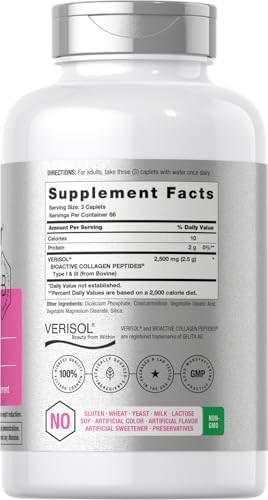 Horbäach Rejuvenador de Piel con Verisol | Péptidos de Colágeno Bioactivos | 200 Tabletas | Suplemento Libre de OGM y Gluten - imagen 2
