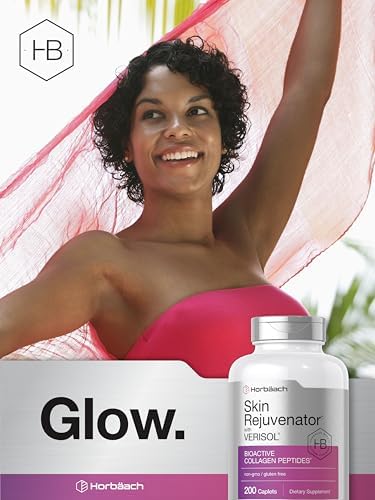 Horbäach Rejuvenador de Piel con Verisol | Péptidos de Colágeno Bioactivos | 200 Tabletas | Suplemento Libre de OGM y Gluten - imagen 7