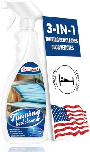 Limpiador para Camas de Bronceado Comeast, Spray Plástico de 16.91 Fl Oz, Elimina Partículas en Salones de Bronceado, Spas y Gimnasios - imagen 1