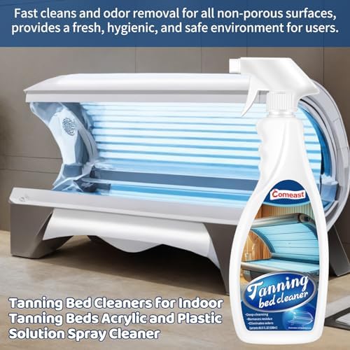 Limpiador para Camas de Bronceado Comeast, Spray Plástico de 16.91 Fl Oz, Elimina Partículas en Salones de Bronceado, Spas y Gimnasios - imagen 2