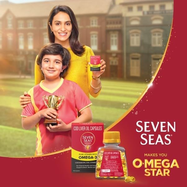 Cápsulas de Aceite de Hígado de Bacalao Seacod, Omega-3, Vitamina A y D, 100 Cápsulas - imagen 3