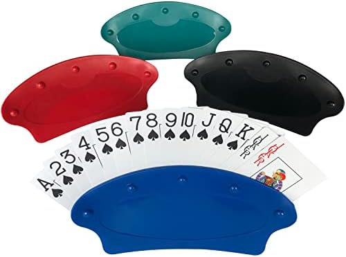 Set de 4 Soportes para Cartas Yuanhe para Niños y Adultos Mayores, Sujetadores de Cartas Manos Libres para Fiestas de Póker y Noches de Juegos en - imagen 1