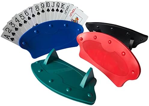 Set de 4 Soportes para Cartas Yuanhe para Niños y Adultos Mayores, Sujetadores de Cartas Manos Libres para Fiestas de Póker y Noches de Juegos en - imagen 2