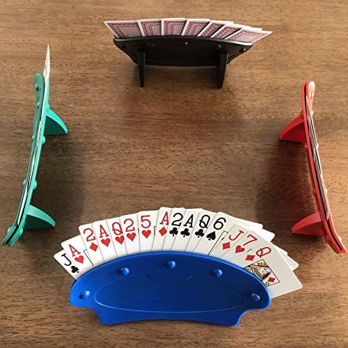 Set de 4 Soportes para Cartas Yuanhe para Niños y Adultos Mayores, Sujetadores de Cartas Manos Libres para Fiestas de Póker y Noches de Juegos en - imagen 6