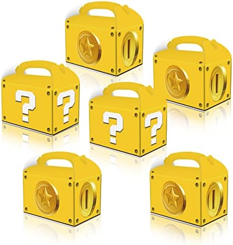 Caja de Dulces Temática OULUN 12 Piezas Super Bros con Signo de Interrogación y Monedas de Oro - imagen 1