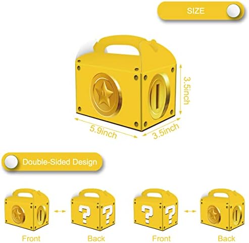Caja de Dulces Temática OULUN 12 Piezas Super Bros con Signo de Interrogación y Monedas de Oro - imagen 2