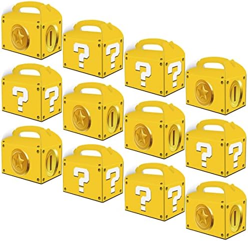 Caja de Dulces Temática OULUN 12 Piezas Super Bros con Signo de Interrogación y Monedas de Oro - imagen 3