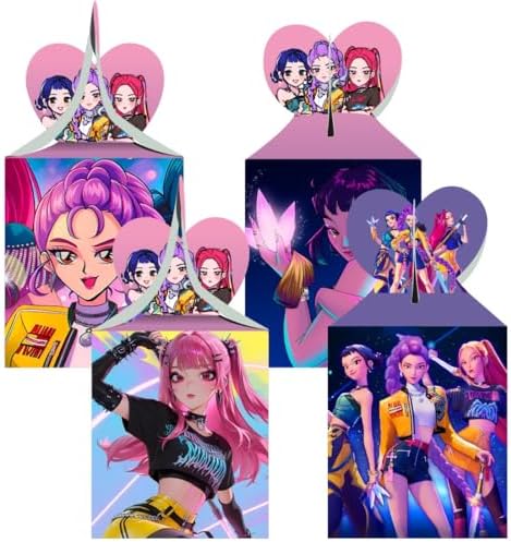 Cajas de Regalo para Fiesta YEEFIGRO 12 Piezas de Cazadores de Demonios - Suministros para Decoraciones de Cumpleaños de Niños - imagen 1