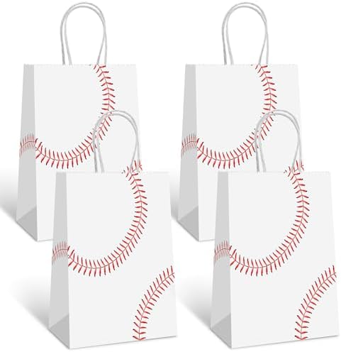 Lusmajoy 16 Piezas de Bolsas de Regalo para Fiesta de Béisbol, Decoración de Cumpleaños, Favor y Dulceros con Diseño de Béisbol para Niños y Adultos - imagen 1