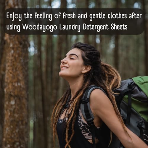 Hojas de Detergente para Ropa – Ecológicas, Hipoalergénicas, a Base de Plantas, Paquete Reciclado, Jabón Líquido para Viajes (Hasta 160 Lavados, 80 - imagen 6