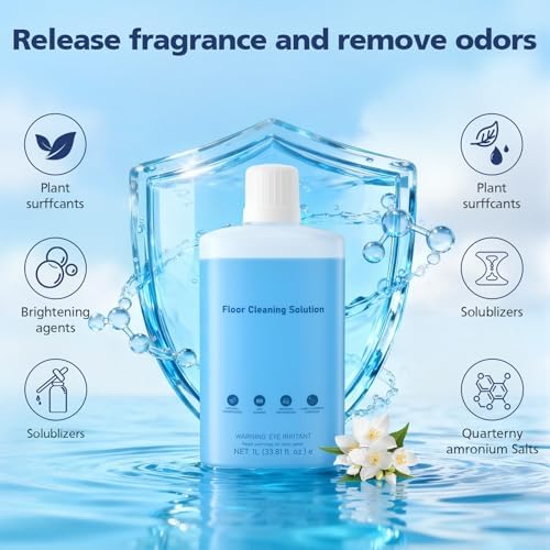 Solución de Limpieza VILLAPOOL Compatible con Aspiradoras Robot Roborock, Fórmula Profunda para Pisos de Madera, Cerámica y Laminado, 1L (33.8 fl oz) - imagen 5