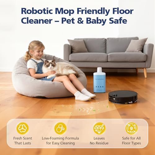 Solución de Limpieza VILLAPOOL Compatible con Aspiradoras Robot Roborock, Fórmula Profunda para Pisos de Madera, Cerámica y Laminado, 1L (33.8 fl oz) - imagen 6