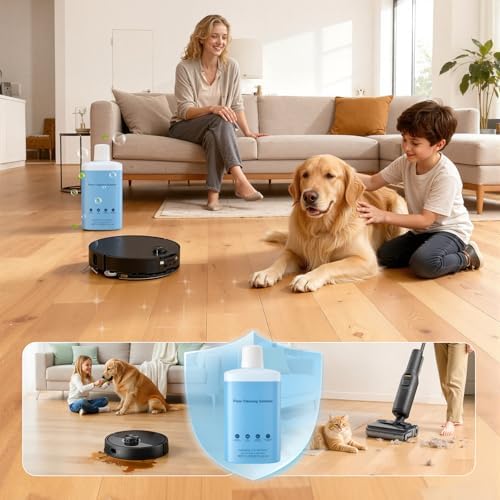 Solución de Limpieza VILLAPOOL Compatible con Aspiradoras Robot Roborock, Fórmula Profunda para Pisos de Madera, Cerámica y Laminado, 1L (33.8 fl oz) - imagen 8