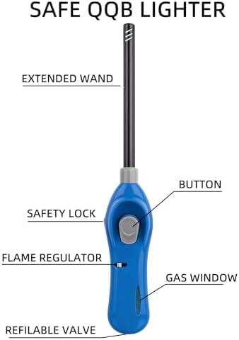 Encendedor de Gas Taughch 4 Piezas, Larga Extensión, Recargable, Ideal para Cocina, Chimenea, BBQ y Estufa - imagen 2