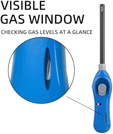Encendedor de Gas Taughch 4 Piezas, Larga Extensión, Recargable, Ideal para Cocina, Chimenea, BBQ y Estufa - imagen 6