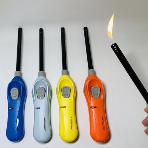 Encendedor de Gas Taughch 4 Piezas, Larga Extensión, Recargable, Ideal para Cocina, Chimenea, BBQ y Estufa - imagen 8