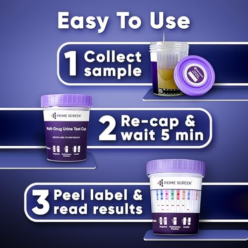 Kit de Prueba de Orina Multi-Drogas Screen 16 Paneles (AMP, BAR, BUP, BZO, COC, mAMP, MDMA, MOP/OPI, MTD, OXY, PCP, THC, ETG, FTY, TRA, K2) - [1 - imagen 4