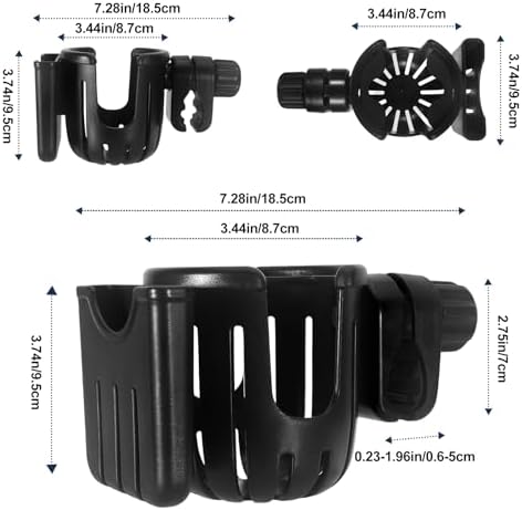 Soporte para Taza para Andador de Personas Mayores, Soporte para Taza con Porta Teléfono, Soporte Giratorio 360° para Andador, Accesorios para - imagen 7