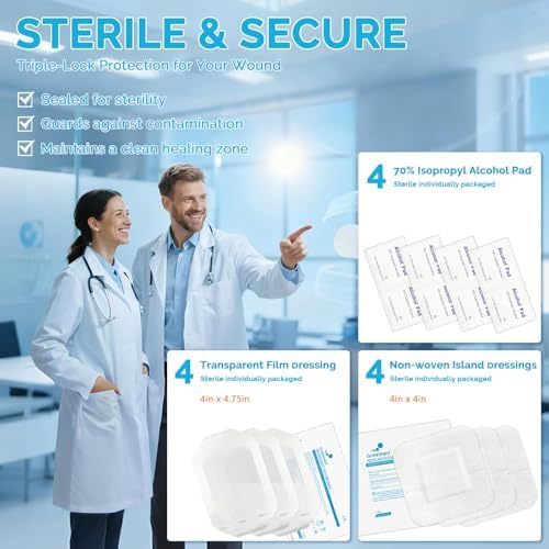 Tiras de Cierre de Heridas Greetmed - Kit de 16 Piezas con 2 Tipos de Suturas de Mariposa para Cierre de Laceraciones - Reparación Indolora y Sin - imagen 4