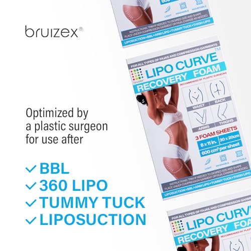 Packs de 3 Almohadillas de Espuma Bruizex para Postoperatorio, Recuperación de Liposucción, Compatibles con Fajas y Cinturillas - imagen 4
