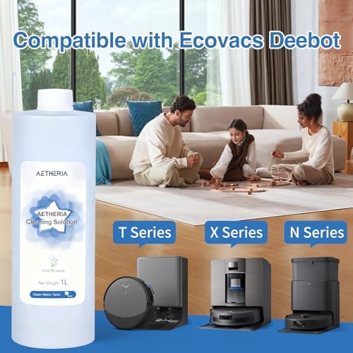 Solución de Limpieza Multi-Superficie para Aspiradoras Robot ECOVACS DEEBOT X11/X9/X8/X5/X2/X1/T80/T50/T30/T20/T10/N30/N20 y más, Limpieza Profunda - imagen 2