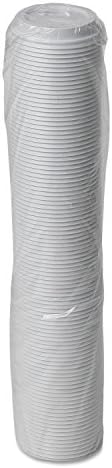 Tapa Dome Dixie D9542 para Bebidas, Compatible con Vasos de Papel Caliente de 12-16oz, Blanca, Paquete de 100 unidades - imagen 2