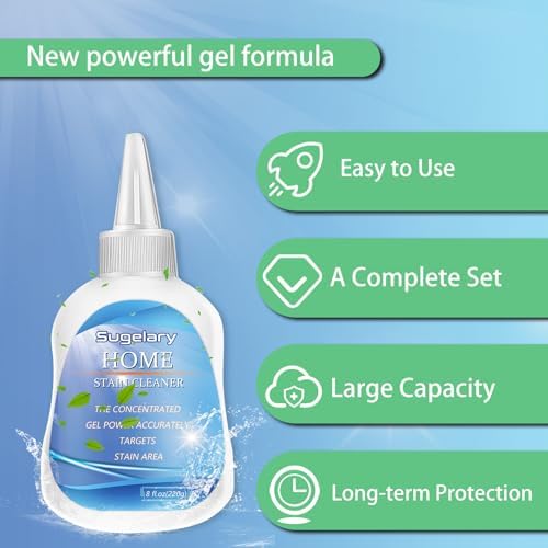 Gel Limpiador de Manchas de Moho Sugelary, 8 fl oz, Limpiador Multiusos para Goma de Lavadora, Lechada, Sellador, Ducha, Fregadero y Superficies de - imagen 5