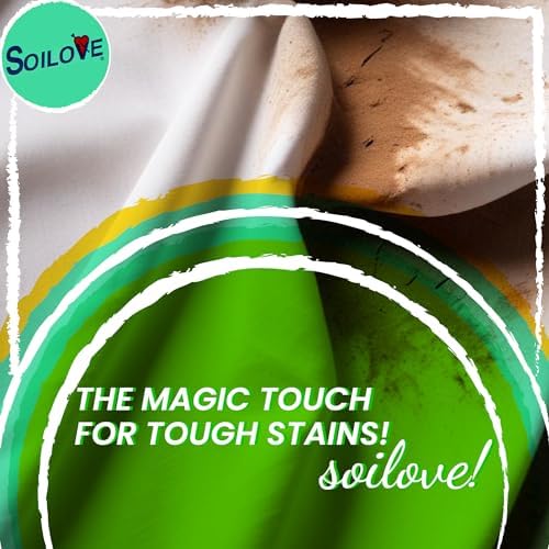 Removedor de Manchas para Ropa – Soilove (128oz) – Fórmula Triple Acción Poderosa que Elimina Manchas Difíciles como Sangre, Grasa, Césped y Más – - imagen 5