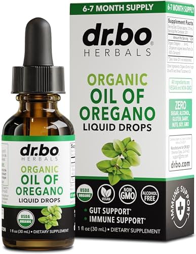 Aceite de Orégano Orgánico en Gotas - Suministro para 6 Meses, Extracto Líquido para Limpieza, Desintoxicación, Soporte Inmunológico y Salud - imagen 1