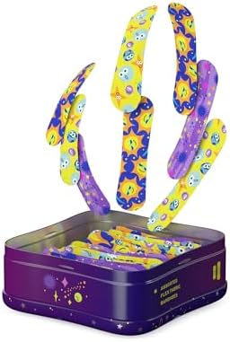 Curitas Welly | Adhesivas de Tela Flexible para Cortes y Raspones | 48 Piezas con Divertidos Diseños de Planet Pals en Lata de ros Auxilios - imagen 3