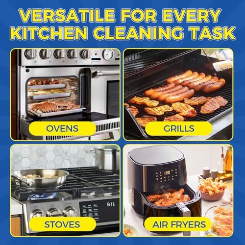 Limpiador de Horno Tiepetly 500ml, Fuerte y No Tóxico, Incluye Raspador y Paño, Limpieza Profunda para Parrillas, BBQ, Freidoras de Aire y Más - imagen 4