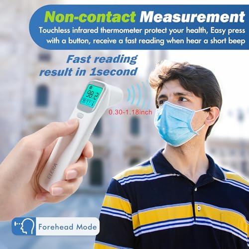 Termómetro de oído Elera para niños, termómetro para bebés con modo de frente y oído, lectura rápida en 1 segundo, alarma de fiebre y función de - imagen 5