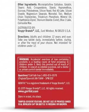 Geritol Multivitamínico 100 tabletas (antes conocido como Geritol Complete - ¡mismo producto!) - imagen 5