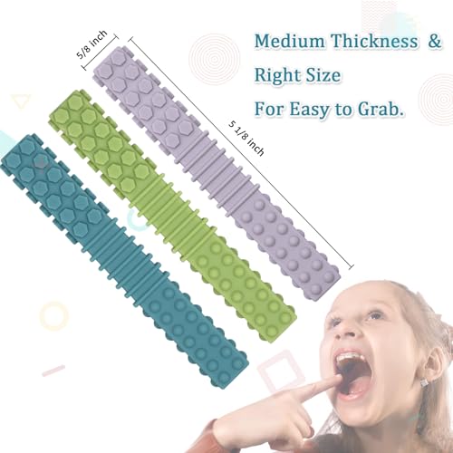 Juguetes de Masticar Xtra Tough para Niños con Autismo - Paquete de 5 Juguetes de Silicona para Masticadores Agresivos con ADHD y SPD - imagen 4