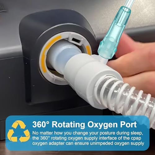 Adaptador de Enriquecimiento de Oxígeno Qiyaz - Paquete de 4, Conector Universal para Manguera CPAP, Compatible con Tubos Calentados y No Calentados - imagen 4