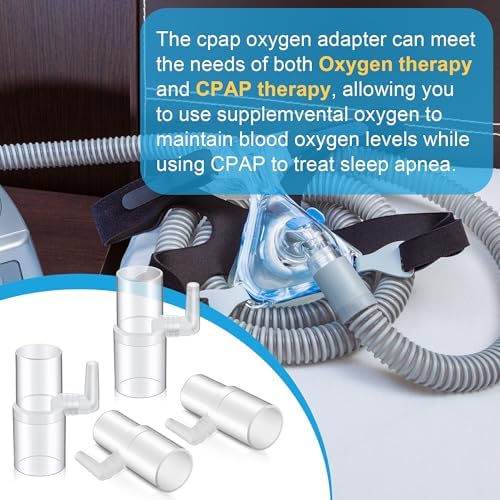 Adaptador de Enriquecimiento de Oxígeno Qiyaz - Paquete de 4, Conector Universal para Manguera CPAP, Compatible con Tubos Calentados y No Calentados - imagen 7